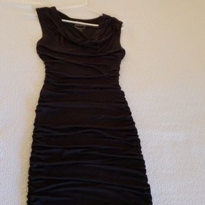 Inc shirred fitted knit dress